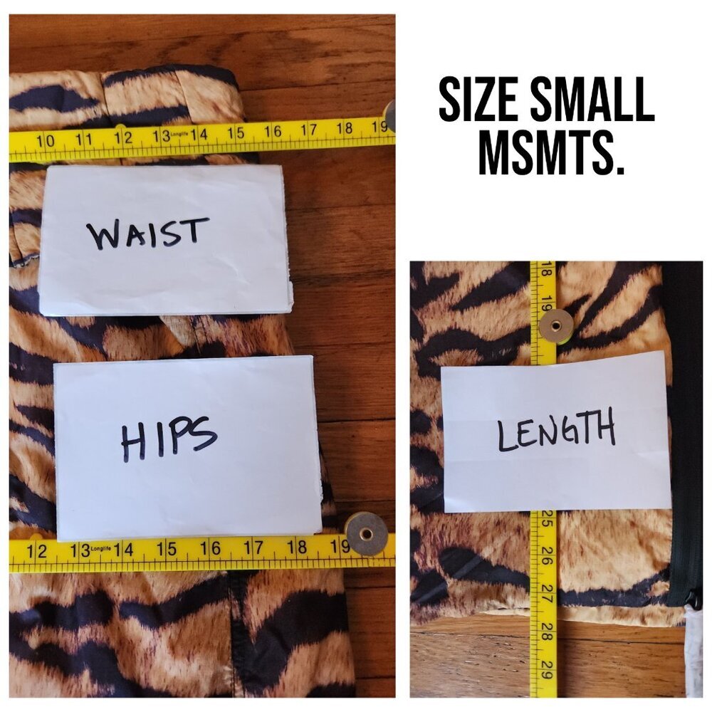H&M Innovation Co-Exist Story Padded Recycled Nylon Tiger Stripe Skirt - Picture 9 of 10